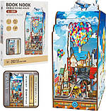 Бук Нук Мобільний Літаючий Дім Інтер'єрний конструктор Mobile Flying House DIY Book Nook Kit 68050, фото 6