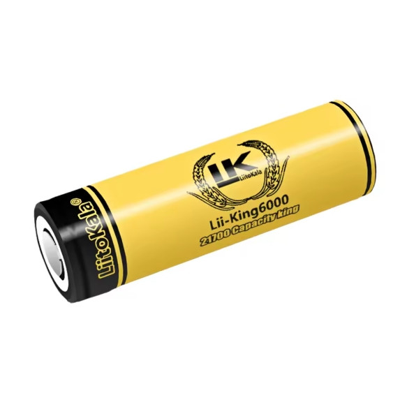 Акумулятор 21700 LiitoKala 6000mAh 3.7V Li-ion KING, фото 1