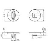 Ручка поворотна Fuaro BK6 SLR BL-24 чорна, фото 2