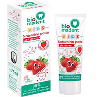 Зубна паста для дітей ​Bio Madent Kids Truskawka 75 мл