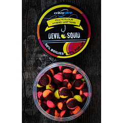 Бойли вафтерс Crazy Carp Devil Squid Multicolour Hybrid Wafters 12 mm