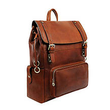 Шкіряний рюкзак — The Good Earth — Коньячно-коричневий матовий колір — Time Resistance 5232301, фото 5