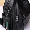 Жіночий шкіряний рюкзак міський. Модний рюкзак жіночий. Рюкзак з натуральної шкіри чорний 27735, фото 6