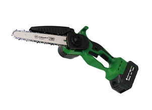 Міні-пила акумуляторна безщіткова безключова 21В 3А·ч 8" CRAFT-TEC EKS-8C (кейс, 2 АКБ, ЗУ), фото 2