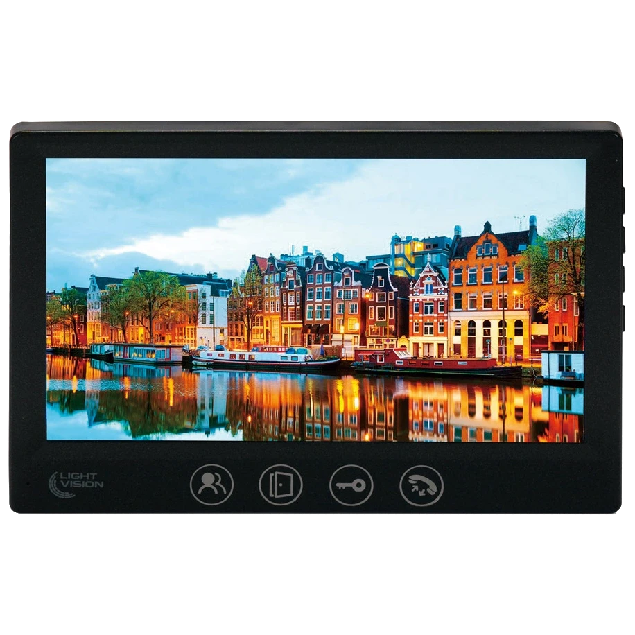 Light Vision AMSTERDAM FHD BLACK Відеодомофон