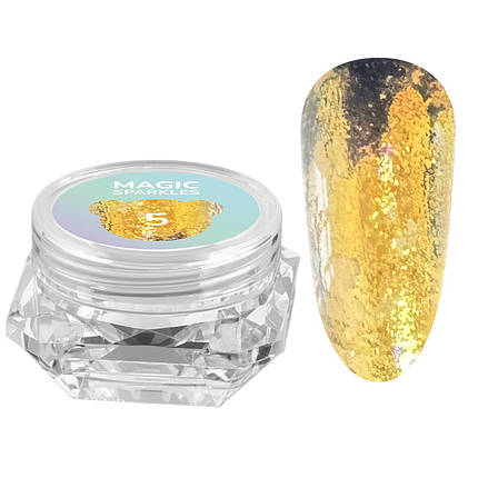 Сухі блискітки для нігтів You Are Cute Magic Sparkles No05, 0.2 г, фото 1