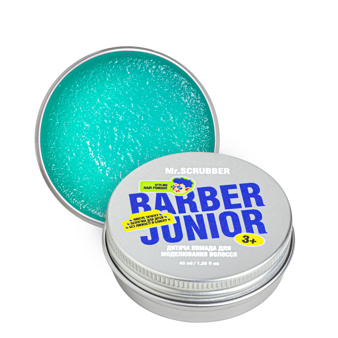 Помада для волосся для дітей Mr. Scrubber Barber Junior від 3+ років, 40 мл, фото 1