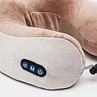 Масажна подушка для шиї TS-5508 / Подушка масажер для шиї / Роликовий масажер для шиї, фото 4