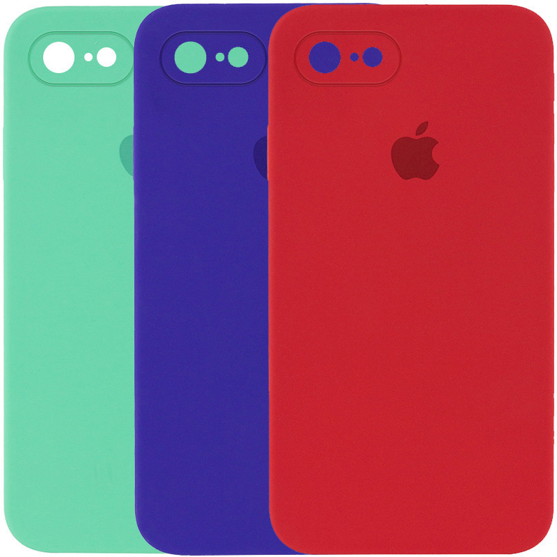 Чохол Silicone Case Square Full Camera Protective (AA) для Apple iPhone 6/6s (4.7")