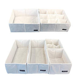 Набір коробочок в дитячий комод MAXI (білий)