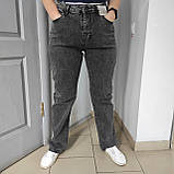 Джинси Zeo жіночі прямі труби стрейч сірі, фото 9