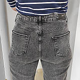 Джинси Zeo жіночі прямі труби стрейч сірі, фото 10