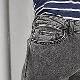 Джинси Zeo жіночі прямі труби стрейч сірі, фото 8