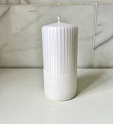 Свічка 15 х 7 cм циліндр біла Rylen Adpal