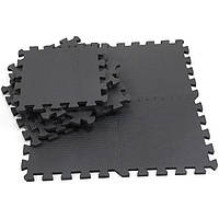 Універсальний захисний килимок-пазл для фітнесу та тренажерів Pure2Improve, 8 модулів 30×30×0,9 см