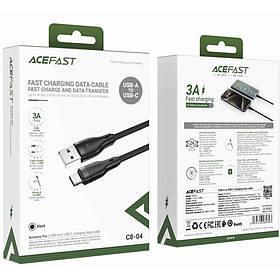Кабель AceFast C8-04 Type-C (Чорний)