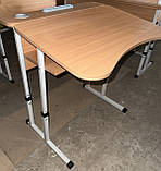 Стіл 1-місний антисколіозний з площадкою та полицею, №4-6, фото 2