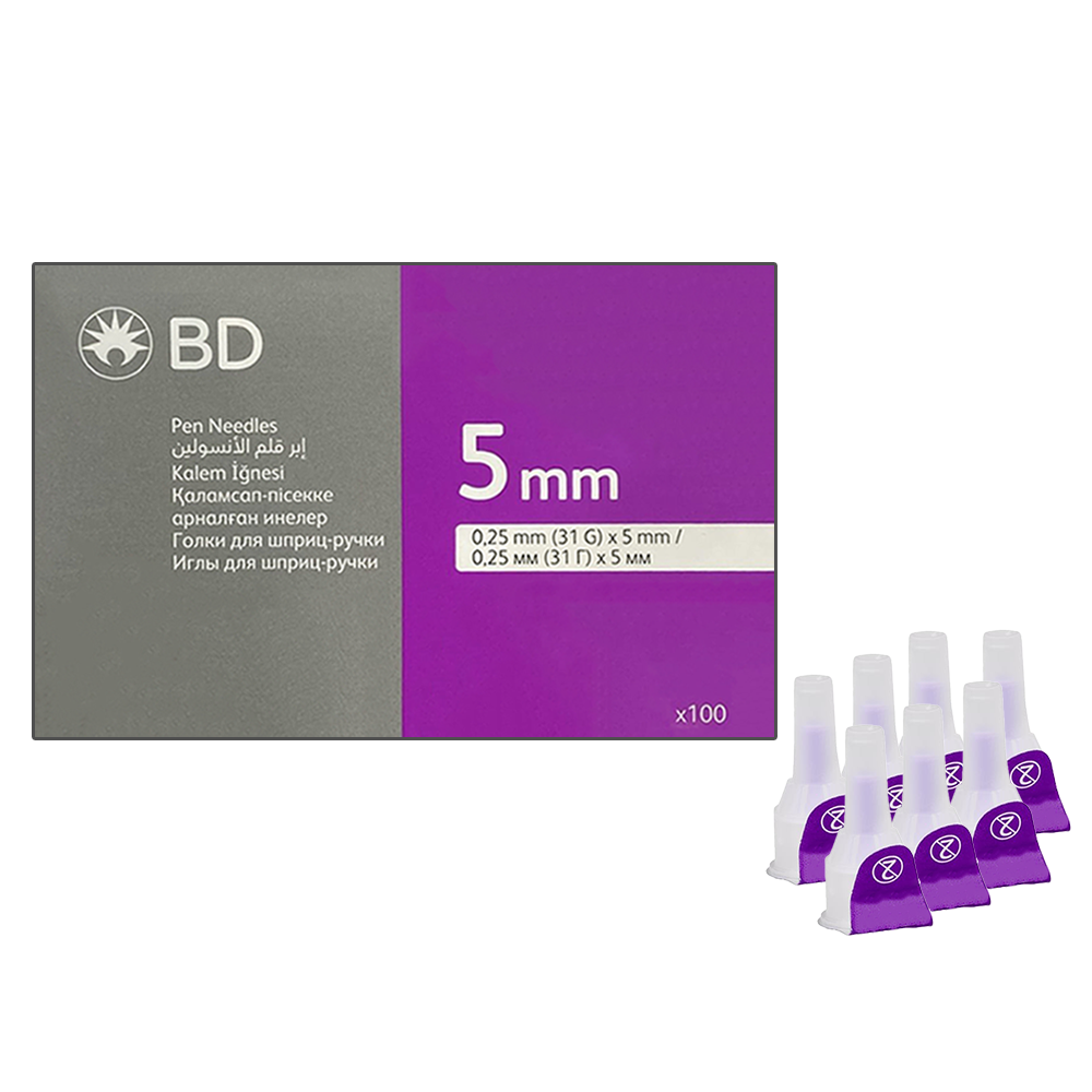 Голки для інсулінових шприців BD Micro-Fine Thin 5 мм (31G x 0,25 мм)/700 штук