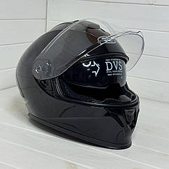 Шолом з окулярами TZ 333, чорний глянсовий, S