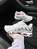 Жіночі кросівки Nike Air Max Tn White Pink Grey Найк Аїр Макс ТН Плюс білі з рожевим сітка, фото 9