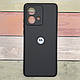 Чохол для Motorola Edge 40 Neo протиударний, мікрофібра Soft Touch, Silicone Case Full чорний - фото 1 - id-p2634463440