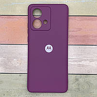 Чохол для Motorola Edge 40 Neo Grape мікрофібра Soft Touch, Silicone Case Full фіолетовий