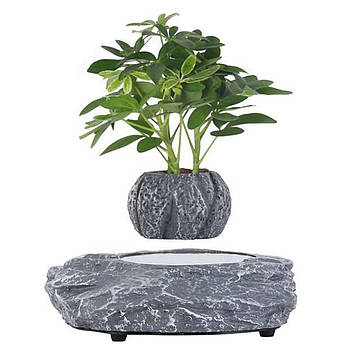 Магнітний левітаційний горщик для рослин HCNT Magnetic Levitating Pot M5B-P Grey