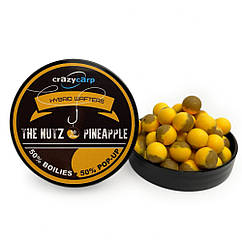 Бойли вафтерс Crazy Carp The Nutz & Pineapple Hybrid Wafters 10mm