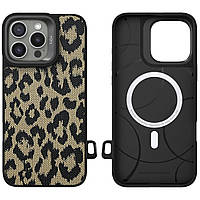 Леопардовий чохол Kajsa Glamorous для iPhone 16 Pro Max
