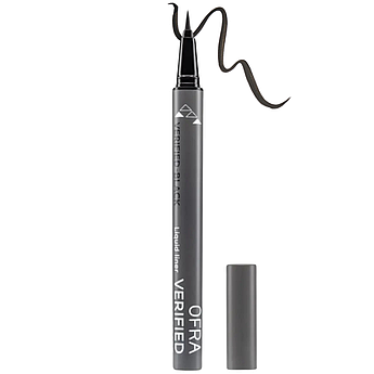 Водостійка підводка для повік з пензлем Ofra Cosmetics Verified Liquid Liner Black 1 г