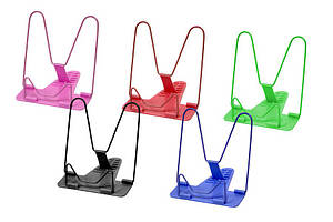 Підставка для книг пластиково-металева ООПТ мікс кольорів (48)