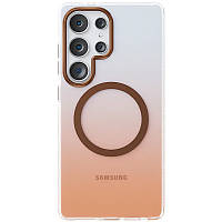 Чохол TPU+PC Phantom with MagSafe для Samsung Galaxy S25 Ultra Golden
