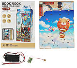 Бук Нук Мобільний Літаючий Дім Інтер'єрний конструктор Mobile Flying House DIY Book Nook Kit 68050, фото 5