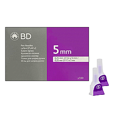 Иглы для инсулиновых шприцов BD Micro-Fine Thin 5 мм (31G x 0,25 мм)/200 штук