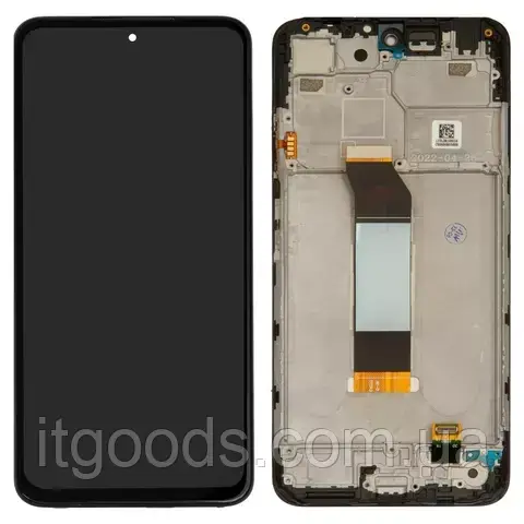 Дисплей + сенсор з рамкою для Xiaomi Redmi Note 10 5G M2103K19G, Note 10T 5G M2103K19I, Note 11SE, Poco M3 Pro 5G, IPS