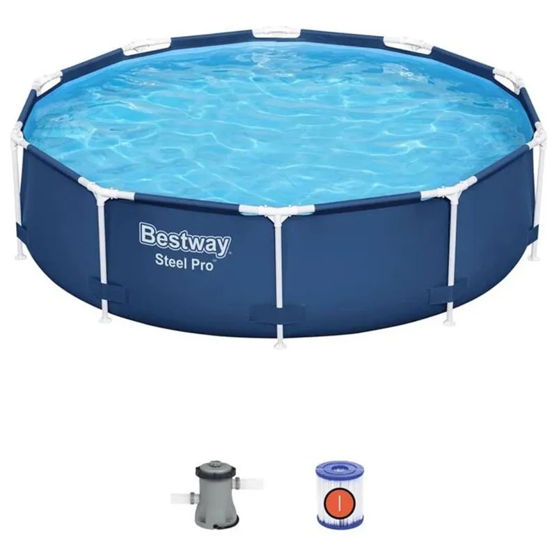 Басейн каркасний Bestway 56679 фільтр-насос, 305-76 см.