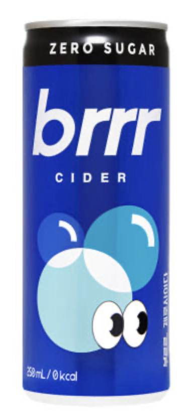 Напій газований Brr Zero Cider без цукру,  250 мл, Ilhwa, фото 1