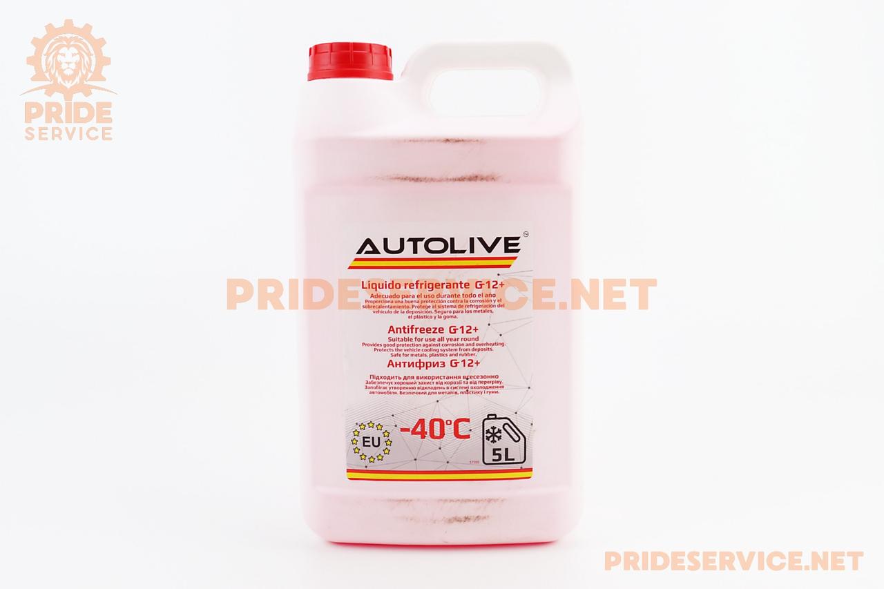 Рідина охолоджуюча -40°C "АНТИФРИЗ G12+", червоний, 5L, МОТОХІМІЯ, SV-304647