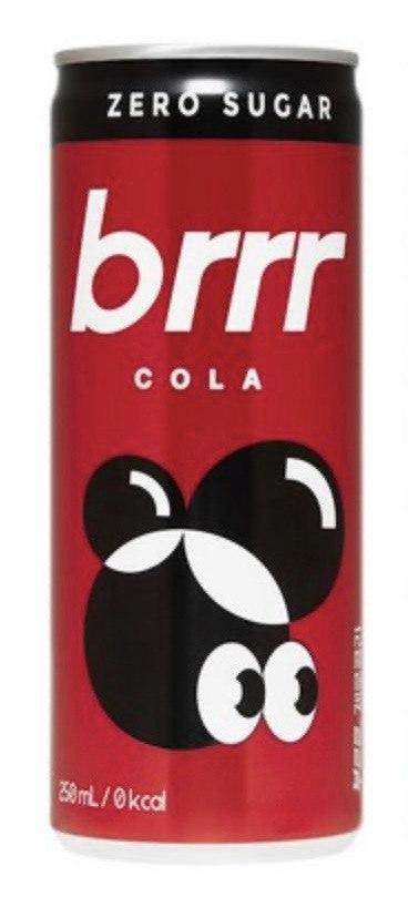 Газований напій Brrr Zero Cola без цукру, 250 мл, Ilhwa