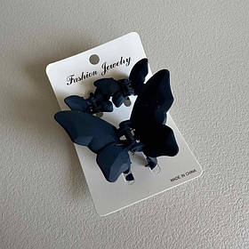 Набір крабиків для волосся "Метелик" 3 шт 39154 синій