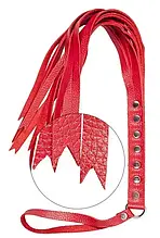 Флогер з натуральної шкіри Slash S&M Fancy Leather Floger, Red