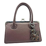 Шарм для сумки Дракон із натуральної шкіри 7859 Silver Taurus., фото 4