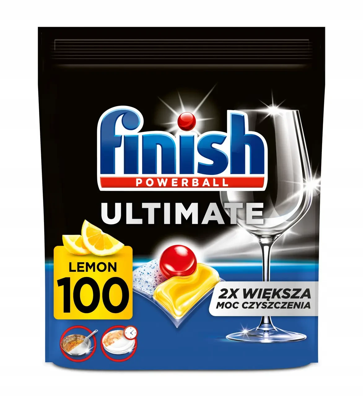 Finish Ultimate капсули для посудомийної машини з ароматом лимону 100 шт.
