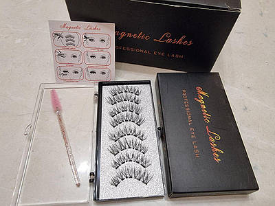 Магнітні вії сендвіч Оригінал 4 пари, 3D-4D-6D на 5 магнітах Модель вій