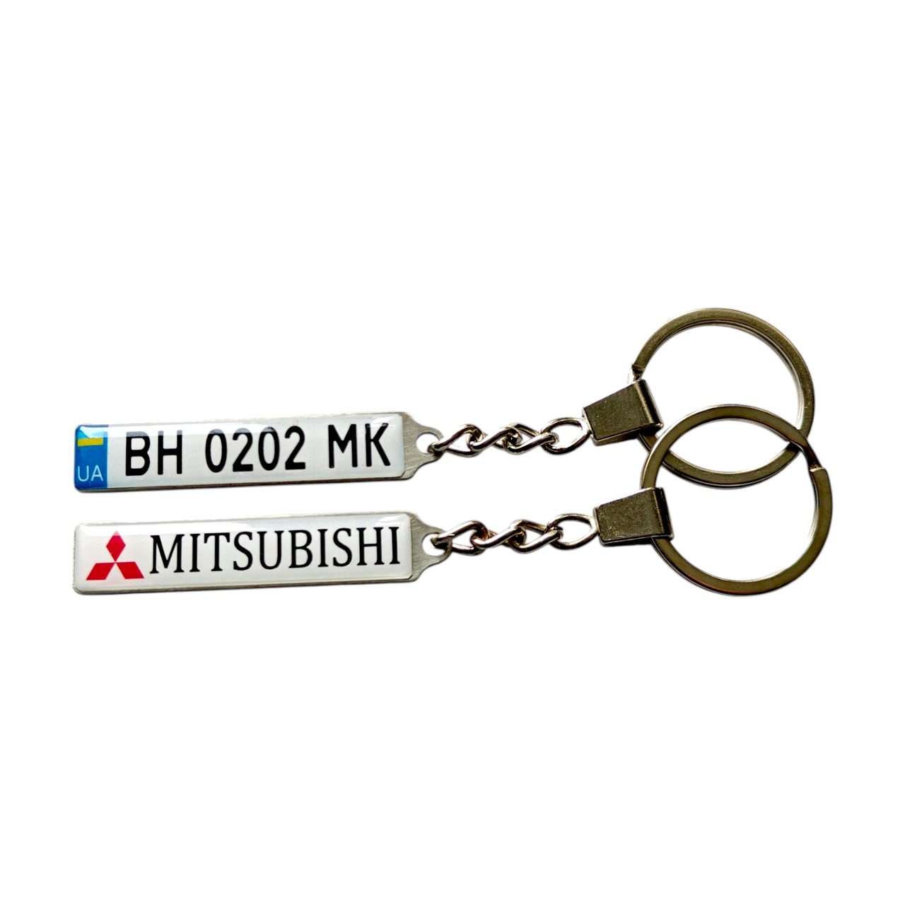 Брелок номер Mitsubishi (Двосторонній Gold), фото 1