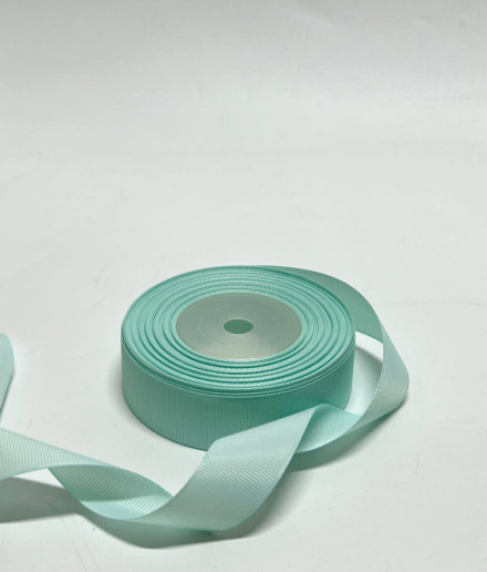 Стрічка репсова бірюзова 2,5 см (23 метри)