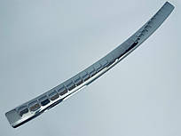 Накладка на задній бампер для Nissan Qashqai 2014-2017 Хром-нерж (TAN24)