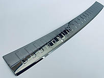 Накладка на задній бампер для Mitsubishi Outlander 2012- Чорний-хром (TAN24) 3