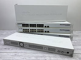 Світч (комутатор) 1000M (Gigabit) 24 портів MikroTik CSS326-24G-2S+RM бу