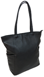 Жіноча шкіряна сумка на двох ручках Borsacomoda, Україна чорна